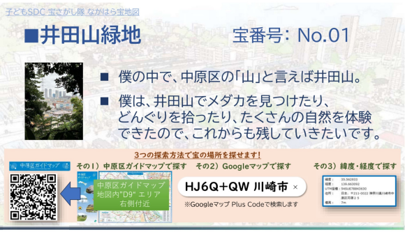 中原区の魅力発見！「宝の地図」