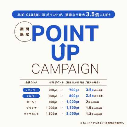 ポイントアップキャンペーンのご案内