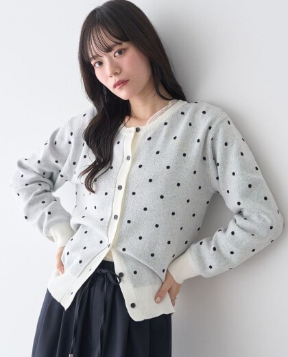 人気のドットカーディガン紹介✨