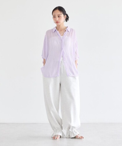 夏にピッタリ！プリーツシアーシャツ👔