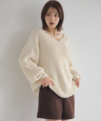 毛玉になりにくい暖かニット☺️💭