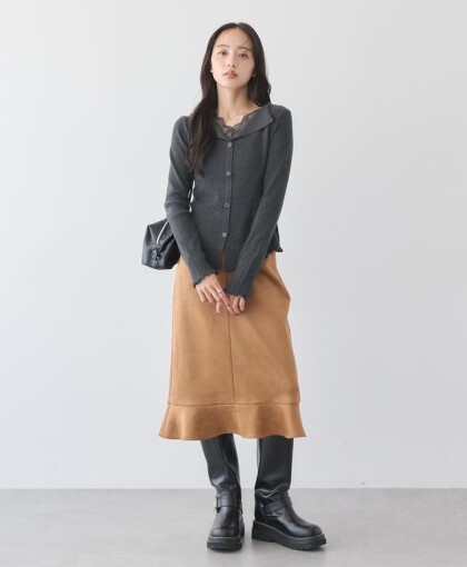 大人可愛い🫧リブニットプルオーバー