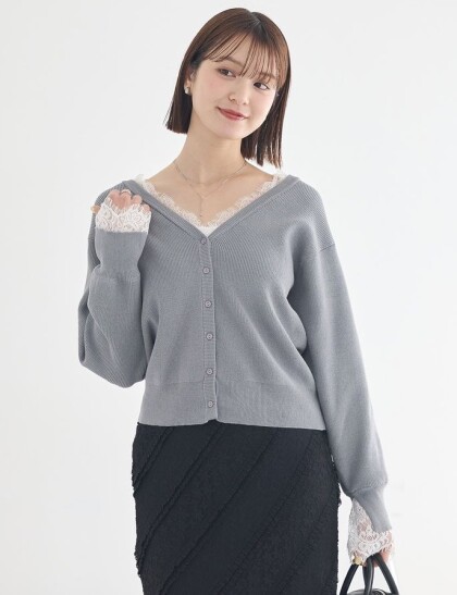 🤍レースが可愛い！春カーディガン紹介🤍