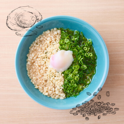 【めん色　新メニュー紹介】たっぷりねぎの冷やしたぬきうどん 温玉のっけ