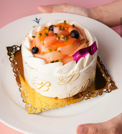 8月限定♡桃のショートケーキ