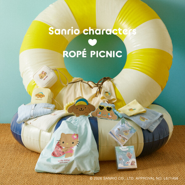 サンリオキャラクターズ×ROPÉ PICNIC　コラボレーションアイテムが登場！