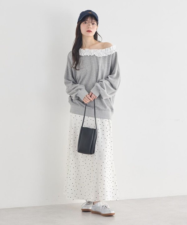 トレンドオフショルスウェット.⋆𝜗𝜚