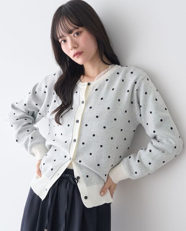 人気のドットカーディガン紹介✨