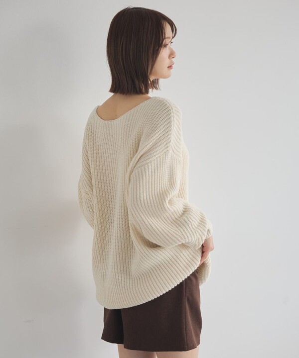 毛玉になりにくい暖かニット☺️💭