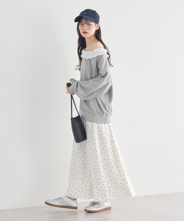 最新トレンド！ドット柄スカート♡