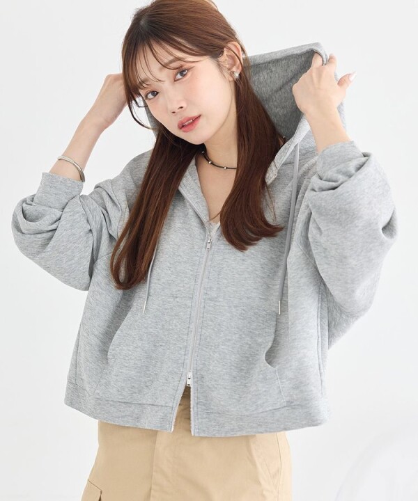 ✨軽やかに羽織れる♡シアーフーディーパーカー🌼