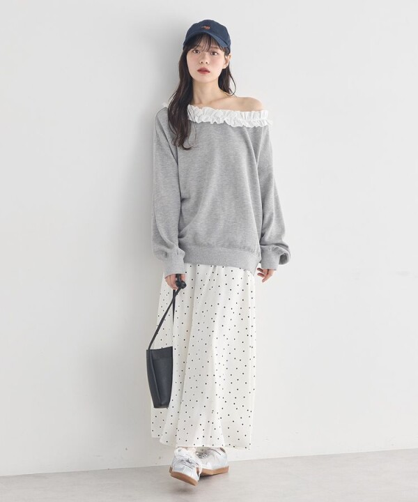 最新トレンド！ドット柄スカート♡