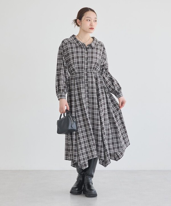 ✨1枚で何通りも楽しめる♡マルチWAYチェックワンピース🍁