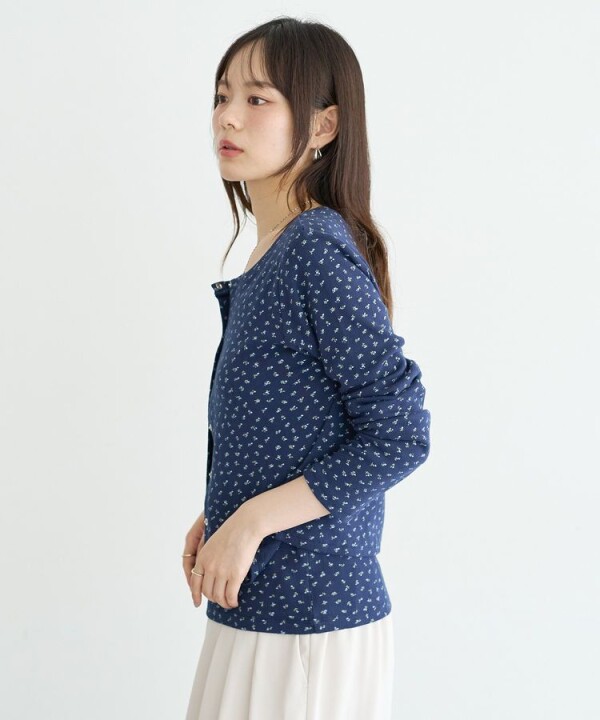 🌼小花柄が可愛い♡大人フェミニンカーディガン✨
