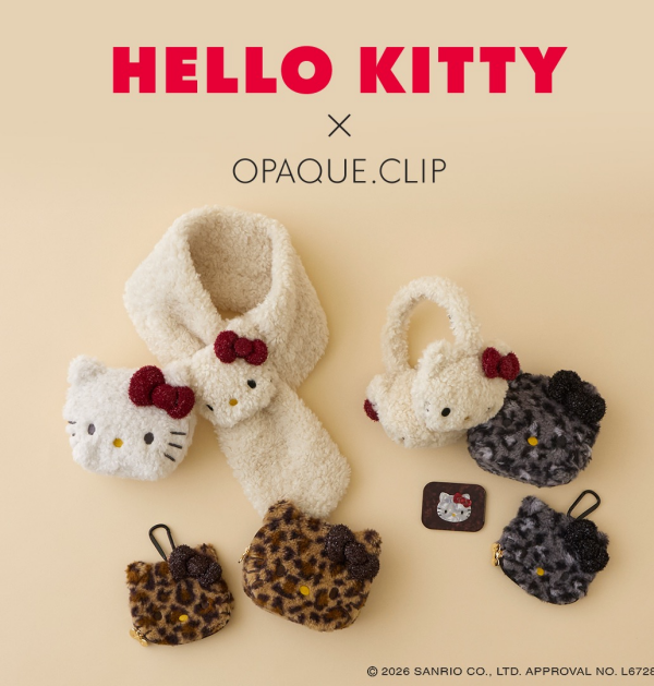 【HELLO KITTY×OPAQUE.CLIP】コラボレーションアイテム10/1発売！