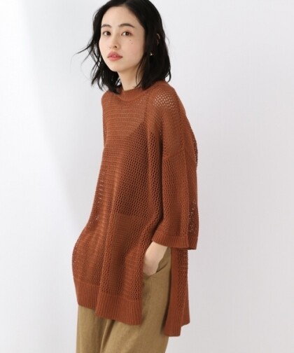 ⭐️着回しコーデ⭐️メッシュBIGプルオーバー