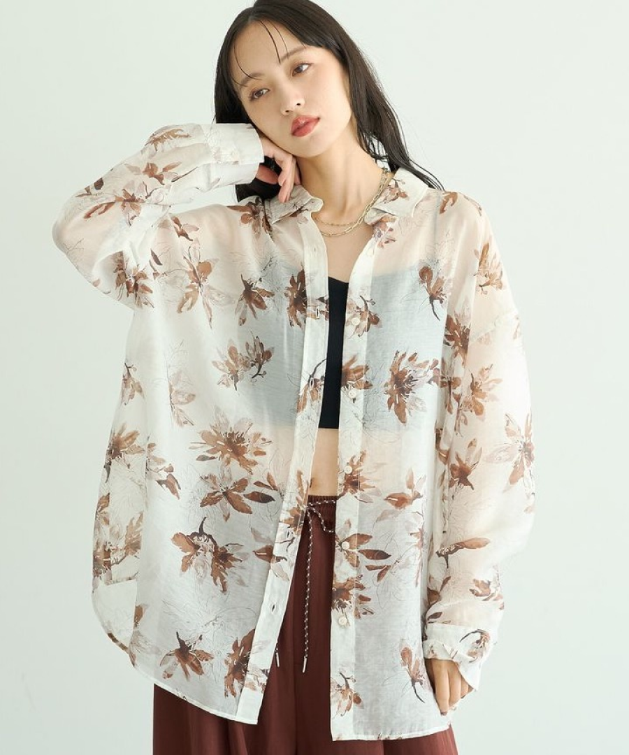 🍁花柄×シアーで楽しむ秋スタイル
