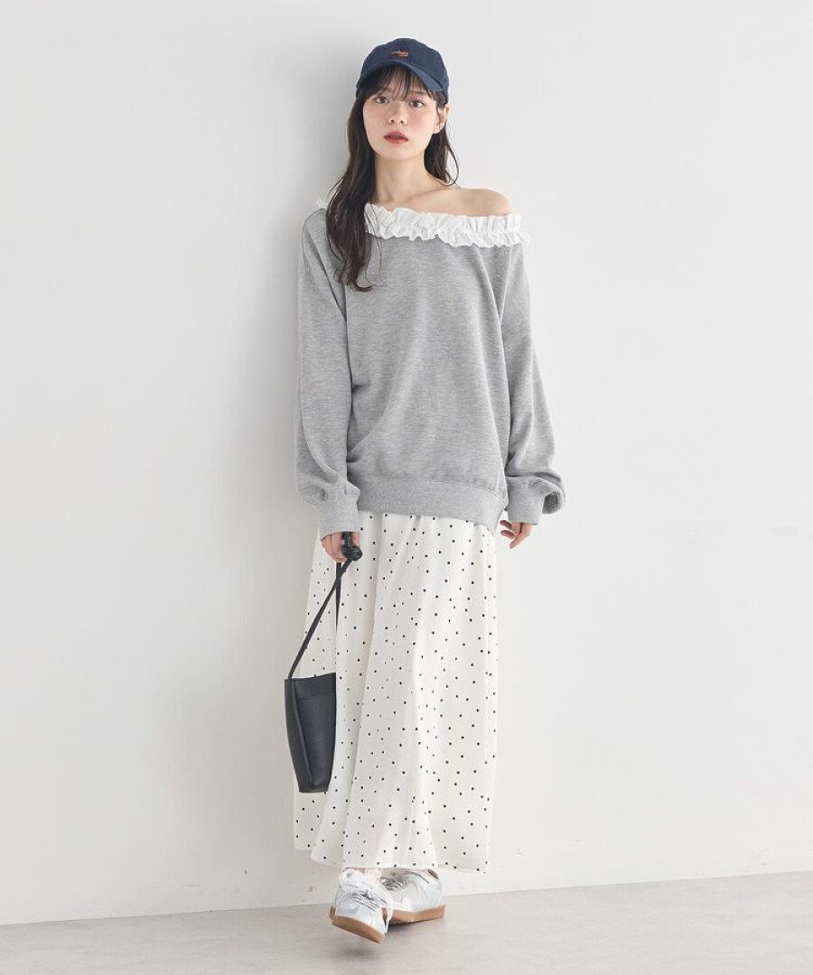 最新トレンド！ドット柄スカート♡