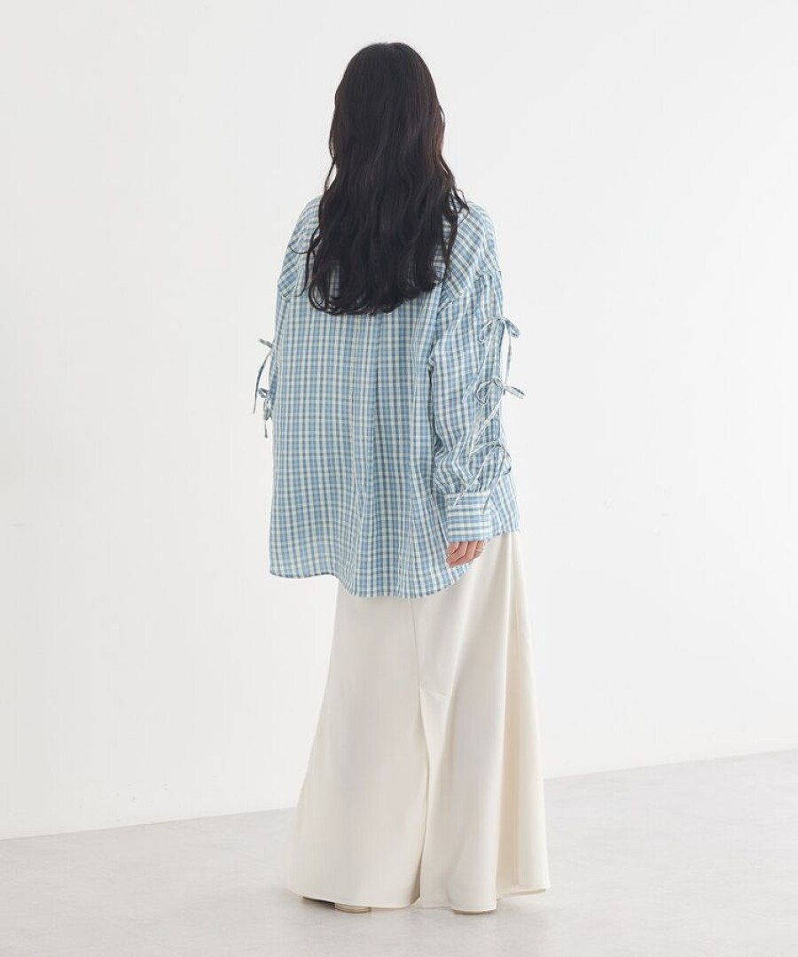 羽織っても可愛い万能チェックシャツ🤍